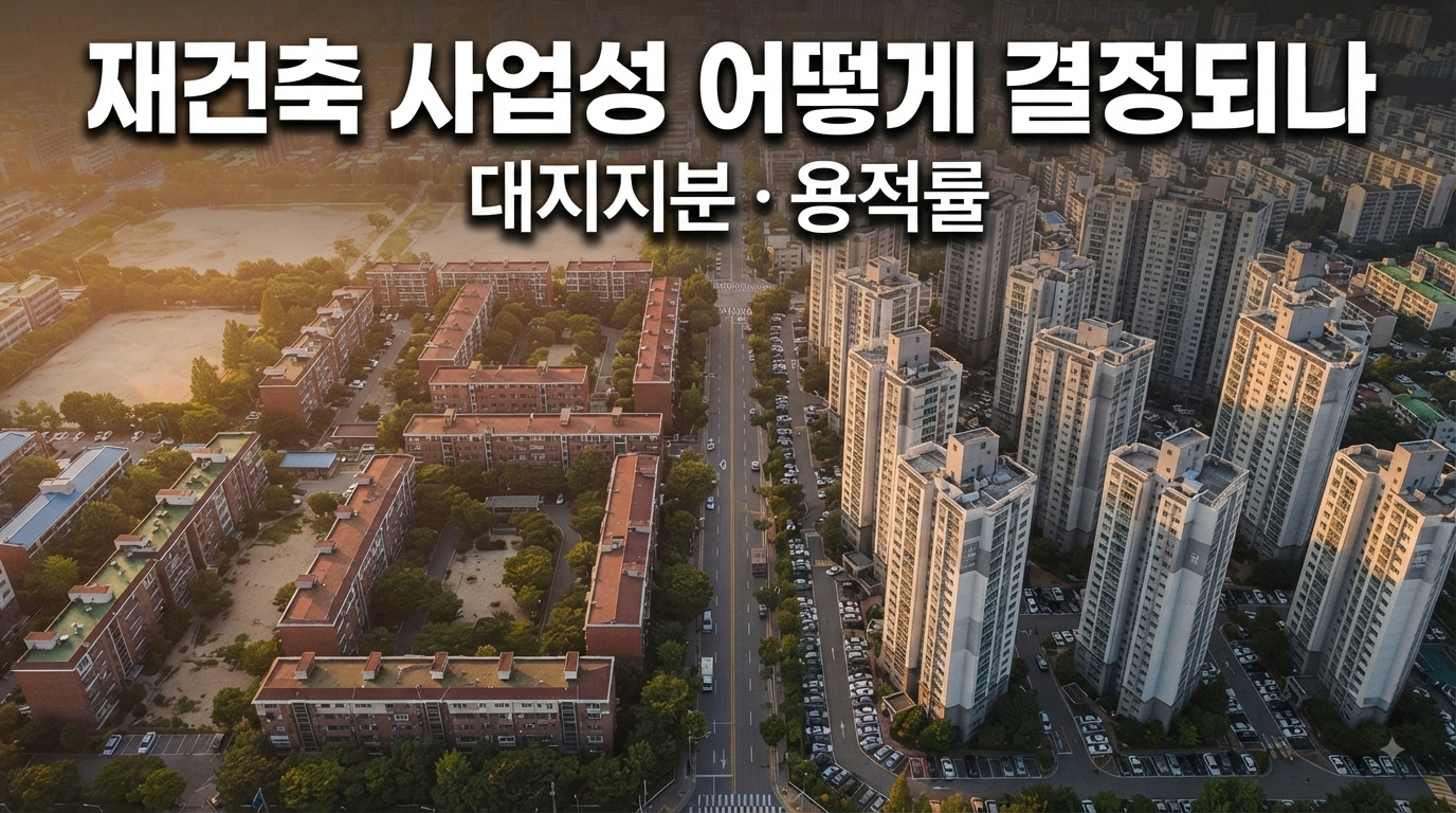 재건축 사업성 어떻게 결정되나, 용적률보다 먼저 볼 2가지