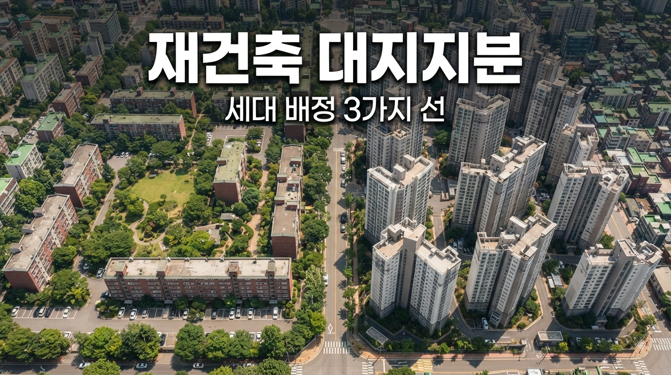 재건축 대지지분 기준